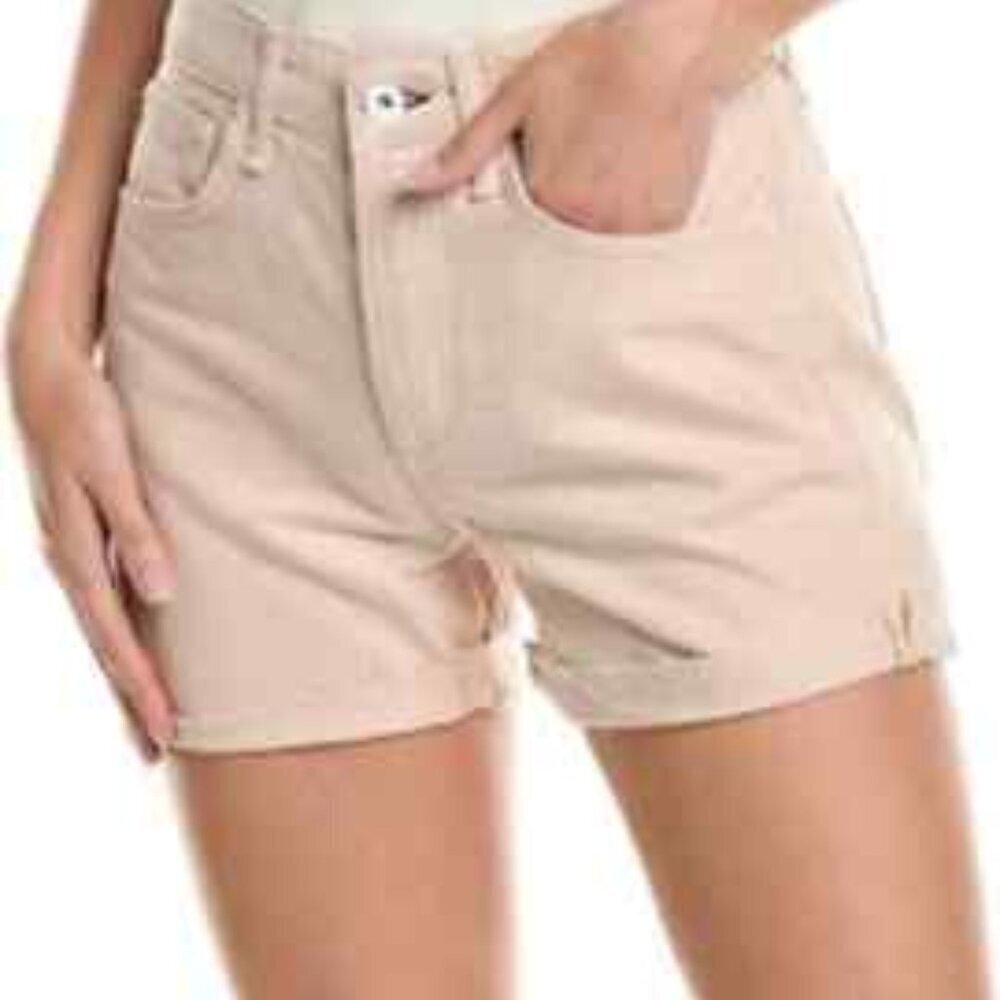 Rag & Bone Rosa Mid Rise Cutoff Boyfriend Jean Shorts Blush Pink 27